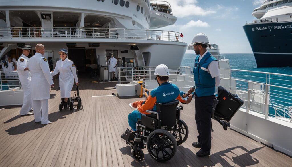郵輪旅遊接待電動輪椅使用者的安全服務