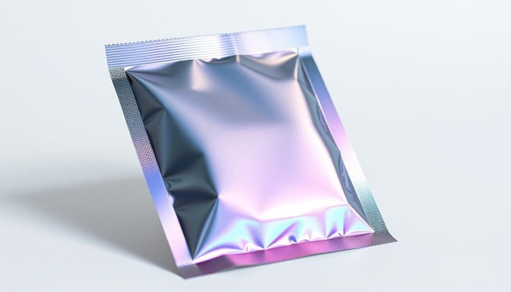 Holographic Security Foils in Sachets Packaging Holographic Security Foils in Sachets Packaging
