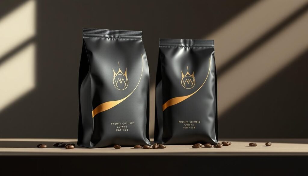packaging of coffee beans