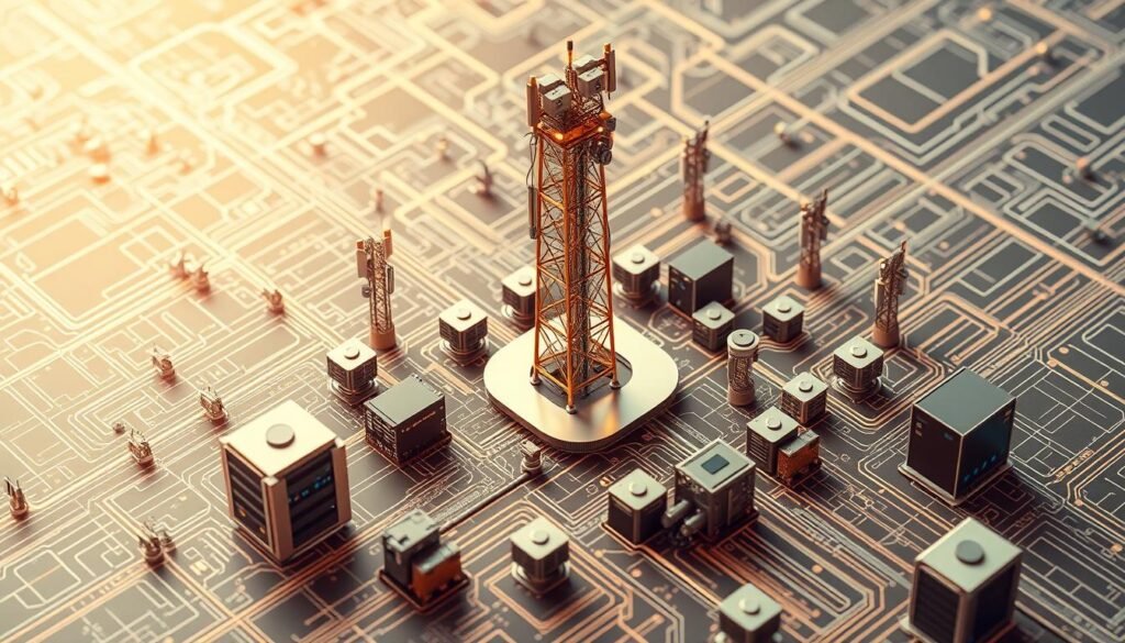 5G寬頻技術示意圖